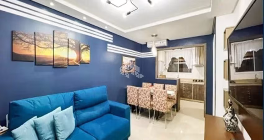 Sobrado em condomínio fechado semi mobiliado 87,58m² 02 dormitórios 01 vaga no Bairro Igara, em Canoas