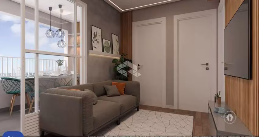 Apartamento com 2 dormitórios, varanda e 35m² no jardim danfer