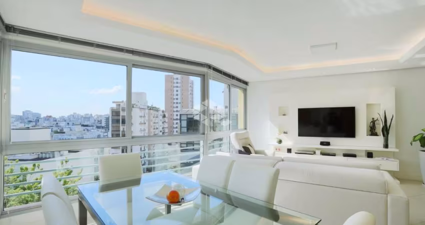 Apartamento 03 dormitórios, com 97 metros privativos, suíte, semi mobiliado, 02 garagens