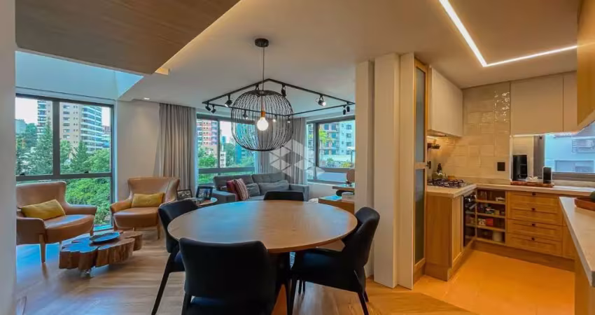 Apartamento duplex sendo duas suítes ficará semimobiliado.