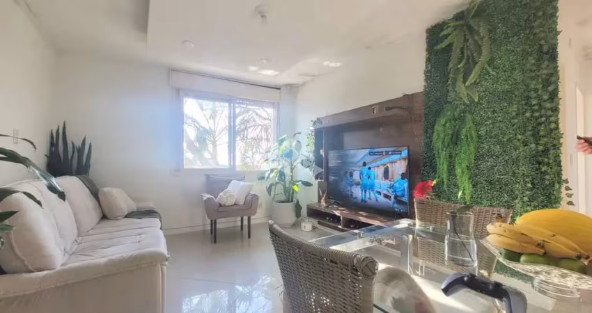 Apartamento de dois dormitórios/ quartos, semi-mobiliado