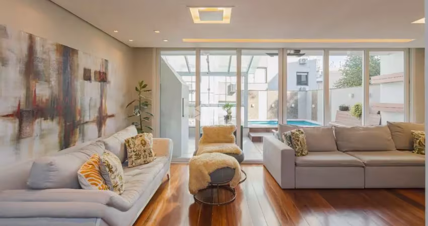 Duplex  com 2 suítes e possibilidade de 3º dormitório - alto padrão de acabamento! bairro bela vista em porto alegre.