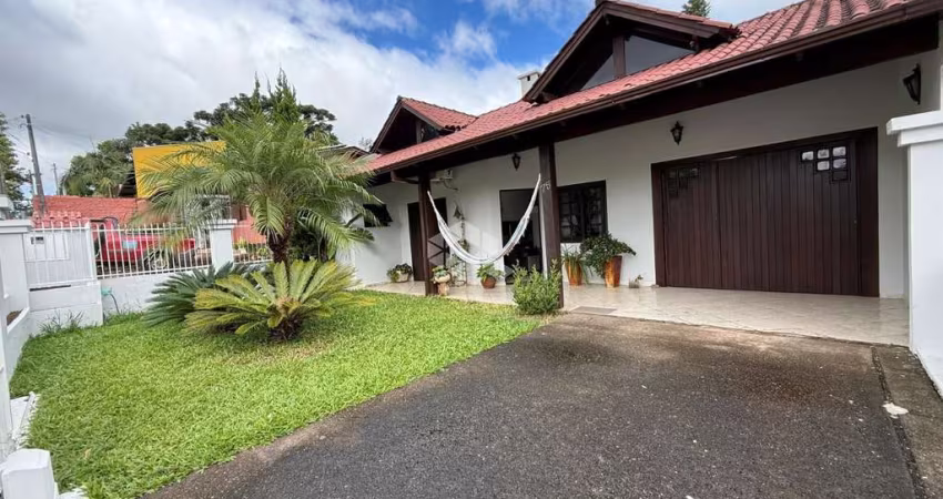 Casa 02 dormitórios com piscina em Linha Santa Cruz