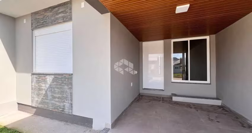 Casa geminada nova, com 2 dormitórios, em linha santa cruz