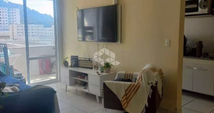 APARTAMENTO NO BAIRRO AREIAS, EM SÃO JOSÉ, SC, SACADA, CHURRASQUEIRA, 02 DORMITÓRIOS SENDO 01 SUÍTE, 01 VAGA DE GARAGEM.