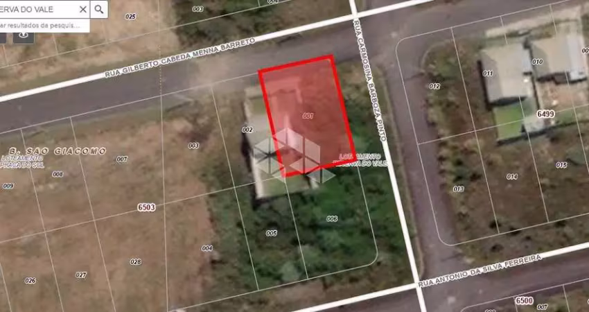 Terreno de esquina com 423 m², localizado no bairro são giacomo.