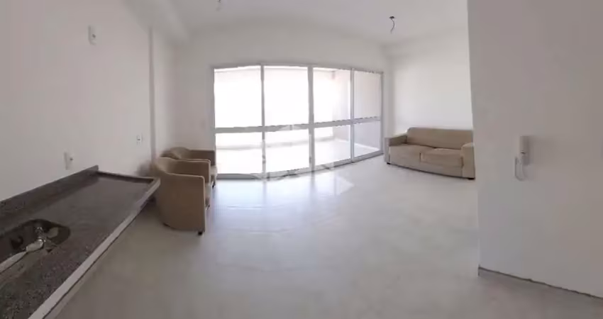 Apartamento tipo studio de 40m², com 01 banheiro, varanda e 01 vaga de garagem.
