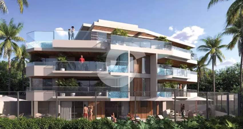 Apartamento frente mar com 4 suíte e 3 vagas de garagem em Camboinhas
