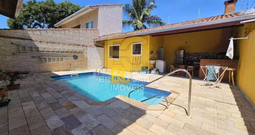 Casa térrea com piscina  - jardim barra de jangada - peruíbe/sp
