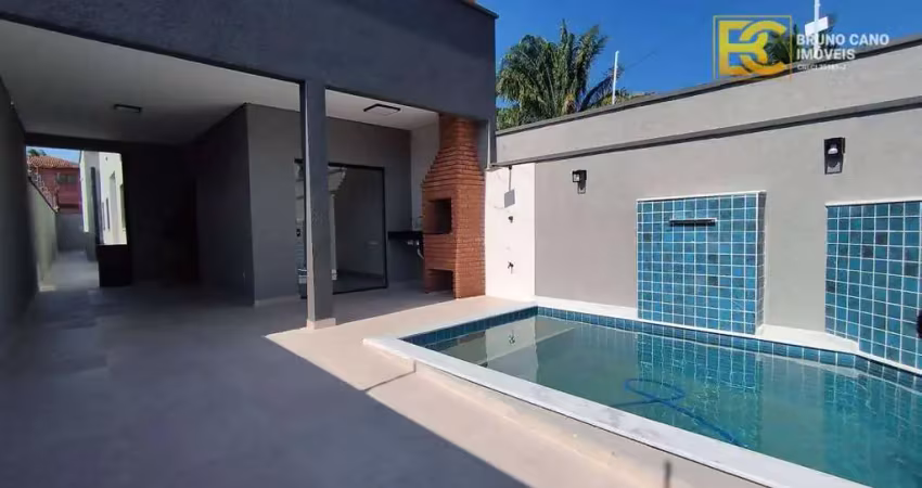 Casa térrea nova e moderna - Nova Peruibe - Peruíbe/SP