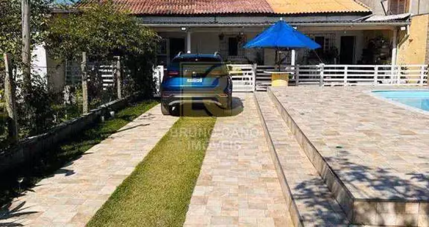 Casa térrea com piscina - parque serra mar - peruíbe/sp