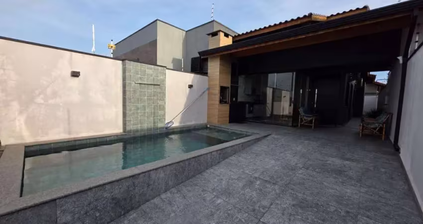 Casa com piscina toda mobiliada à venda - flora rica ii - peruíbe/sp