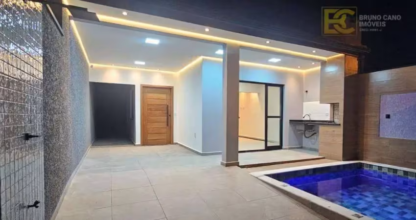 Casa com piscina para locação - flora rica ii - peruíbe/sp