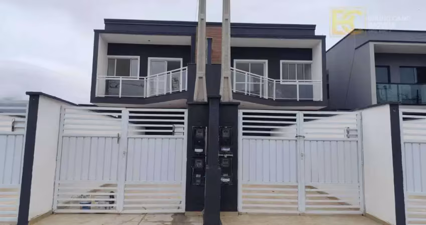 Casa sobreposta nova á venda  - jardim brasil - peruíbe/sp