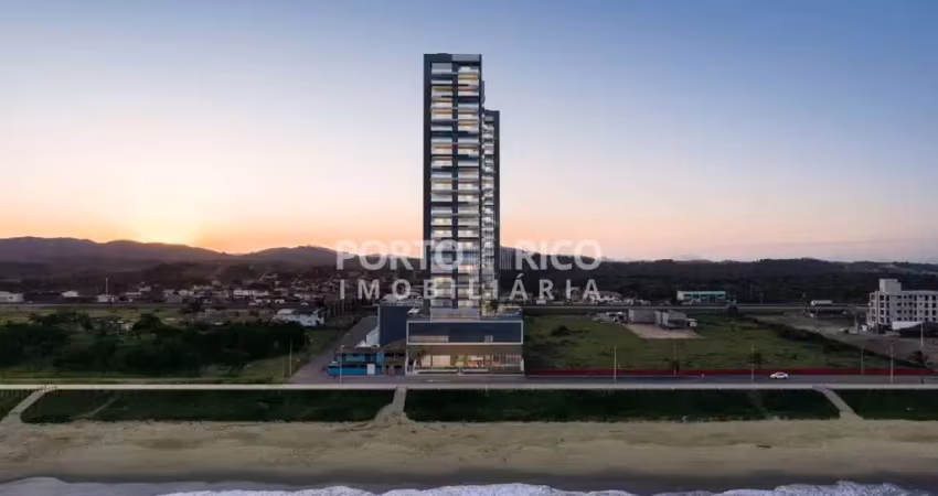 Apartamento frente ao mar, 4 suítes, residencial barra view, bairro tabuleiro, barra velha-sc