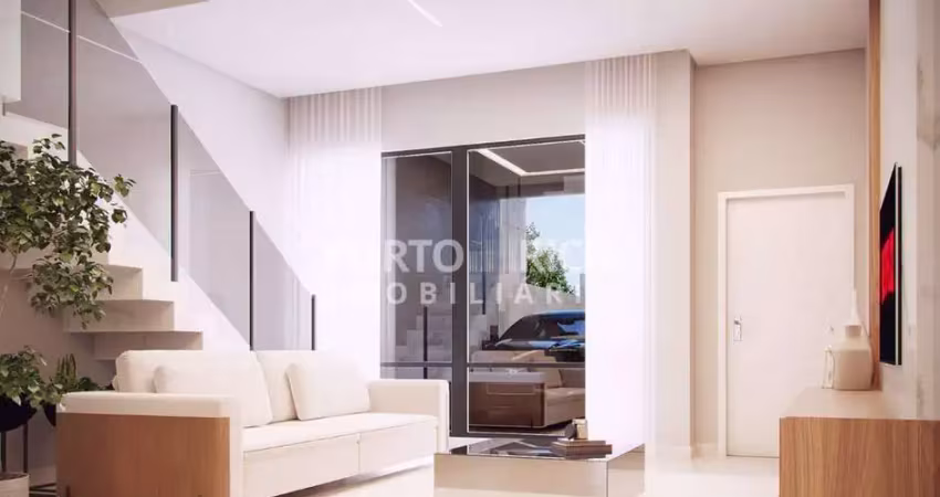 Em construção sobrado 3 suítes, village de saint antoine, bairro santo antônio, joinville-sc