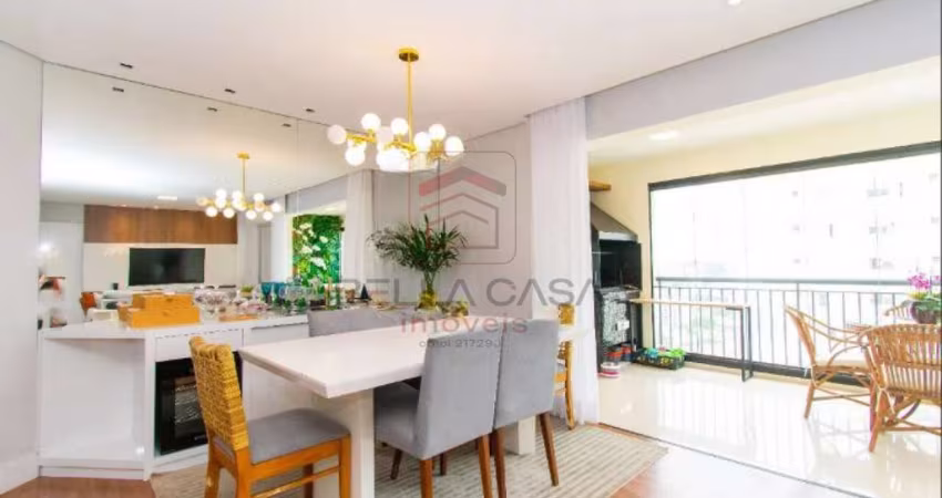 Apartamento de 3 dormitórios e varanda gourmet na Vila Prudente