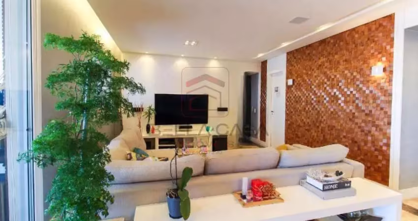 Maravilhoso apartamento na mooca - 147m² - 3 suítes, 2 vagas, varanda gourmet, andar alto, lazer .