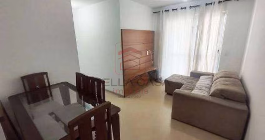 Apartamento com 55mts  2 dormitórios 1 sala e banheiro 1 vaga de garagem . Apartamento esta mobilado