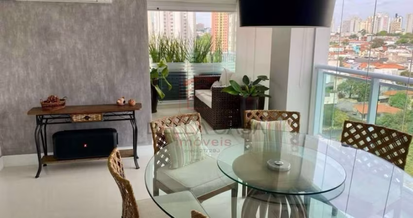 Apartamento a venda alto padrão na mooca com 3 quartos, 2 vagas e varanda gourmet