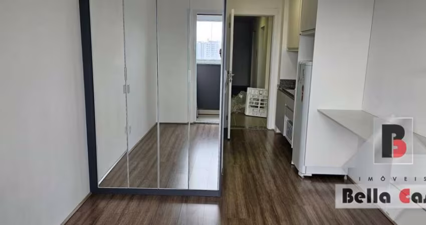 Apartamento/Studio de 25m,  1 dormitório suite ,cozinha com sacada envidraçada