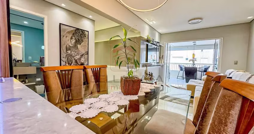 Apartamento a venda com 3 dormitórios - 1 suíte - 2 vagas - varanda gourmet  todo mobiliado