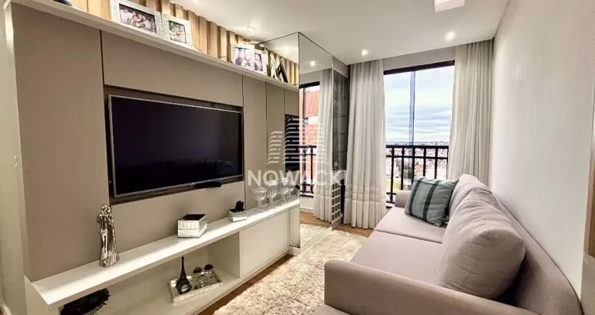 Apartamento face norte com 2 dormitórios e 1 vaga de garagem no novo mundo!