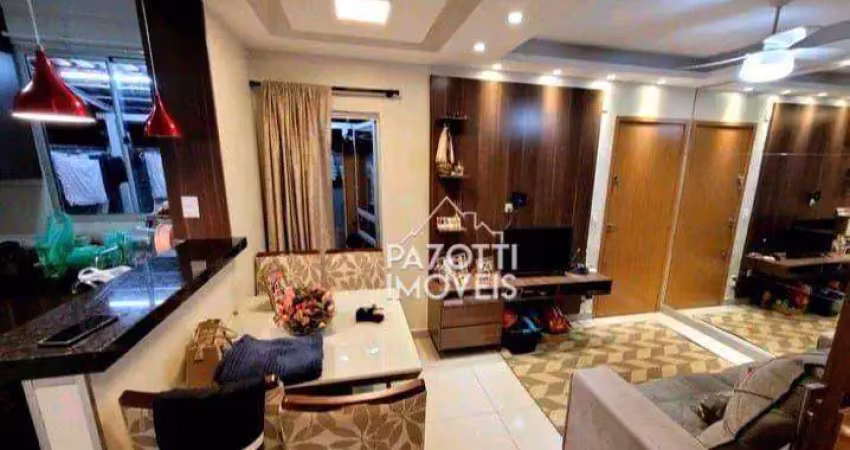 Apartamento com 2 dormitórios à venda, 41 m² por r$ 203.000 - ipiranga - ribeirão preto/sp