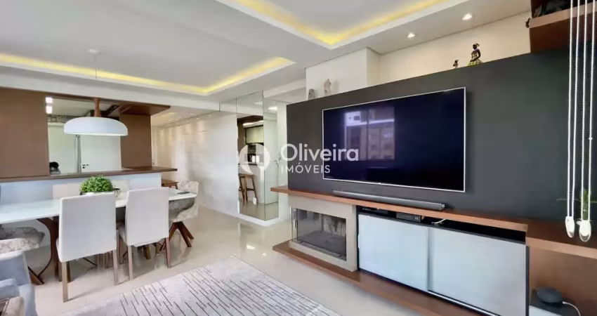 Apartamento amplo 02 dormitórios semimobiliado e 2 vagas de garagem
