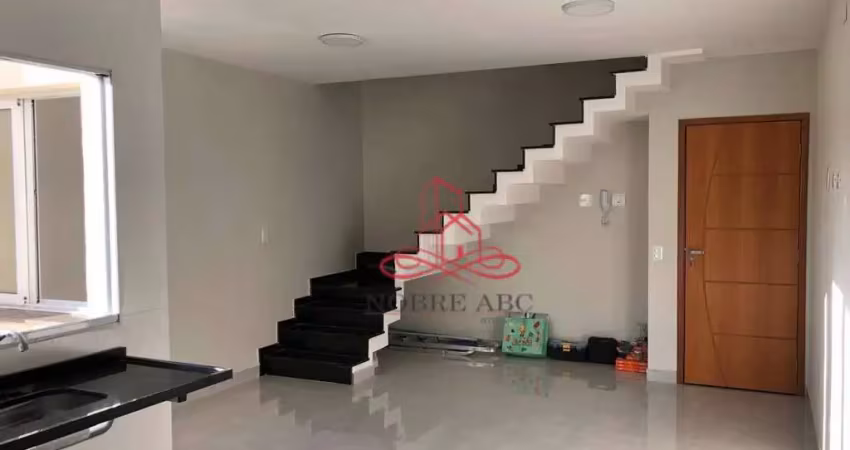 Cobertura com 2 dormitórios à venda, 109 m² por r$ 530.000,00 - vila pires - santo andré/sp