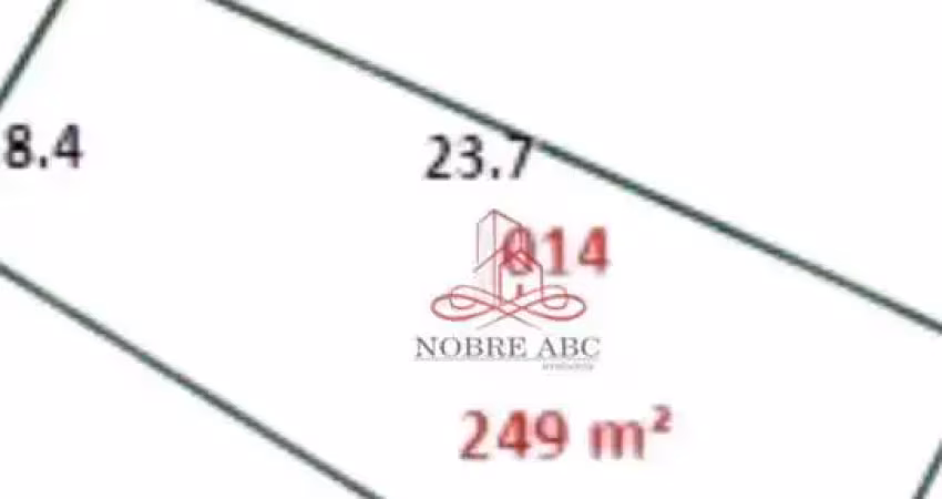 Terreno à venda, 249 m² por r$ 742.000,00 - vila guiomar - santo andré/sp