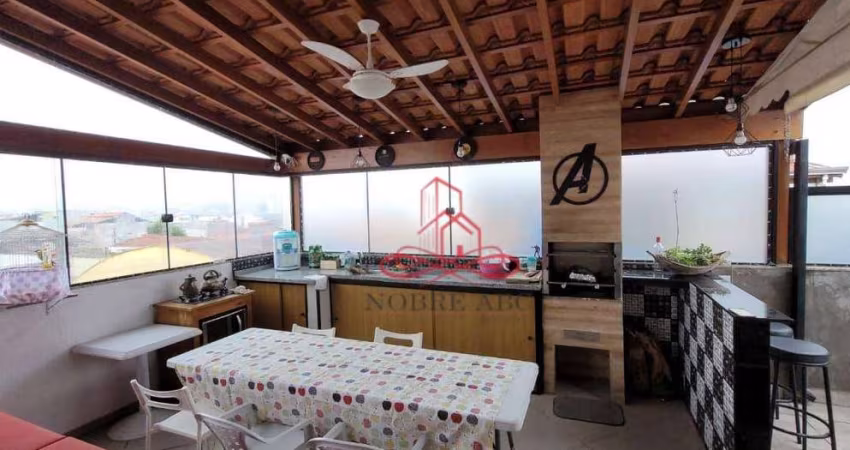 Cobertura com 2 dormitórios à venda, 94 m² por R$ 425.000,00 - Vila Tibiriçá - Santo André/SP
