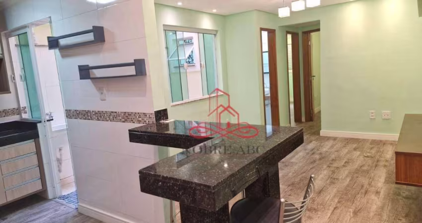 Apartamento com 2 dormitórios para alugar, 53 m² por R$ 2.959/mês - Vila Alpina - Santo André/SP
