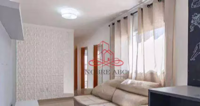 Cobertura com 2 dormitórios, 110 m² - venda por r$ 500.000,00 ou aluguel por r$ 3.526,00/mês - jardim bela vista - santo andré/sp