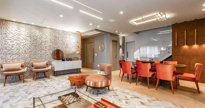 Cobertura duplex à venda no campo belo com 3 suítes, 4 vagas.  porteira fechada
