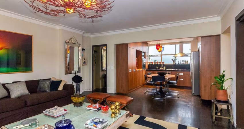 Apartamento localização privilegiada de 185m2, 2 dormitórios, 1 suíte, lavabo, Higienópólis.