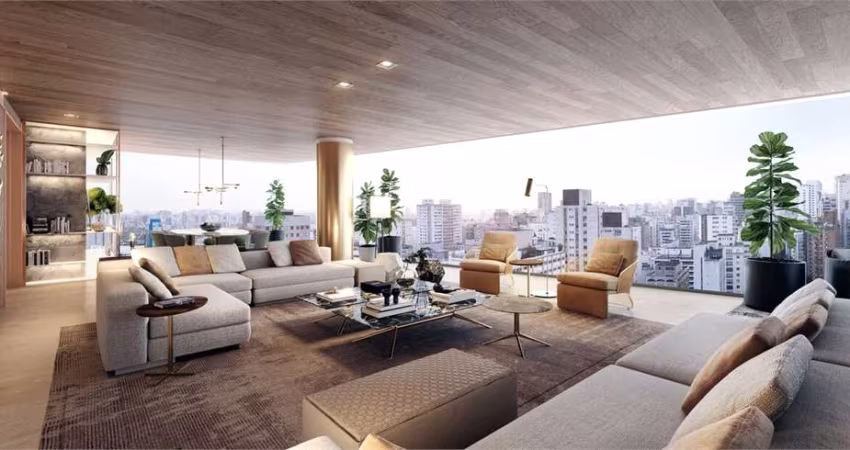 Apartamento Residencial Jardim Paulista com 04 suítes e 04 vagas de garagem