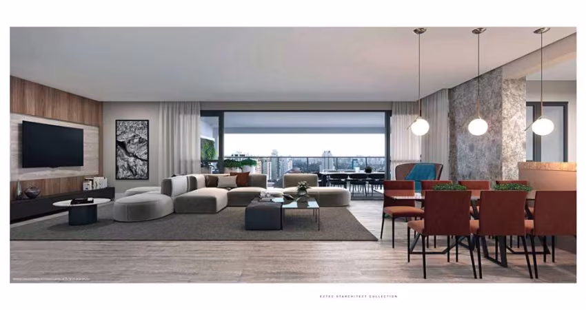 Apartamento na Chac. Sto Antonio com 162 m² com 3 suítes e 3 vagas.