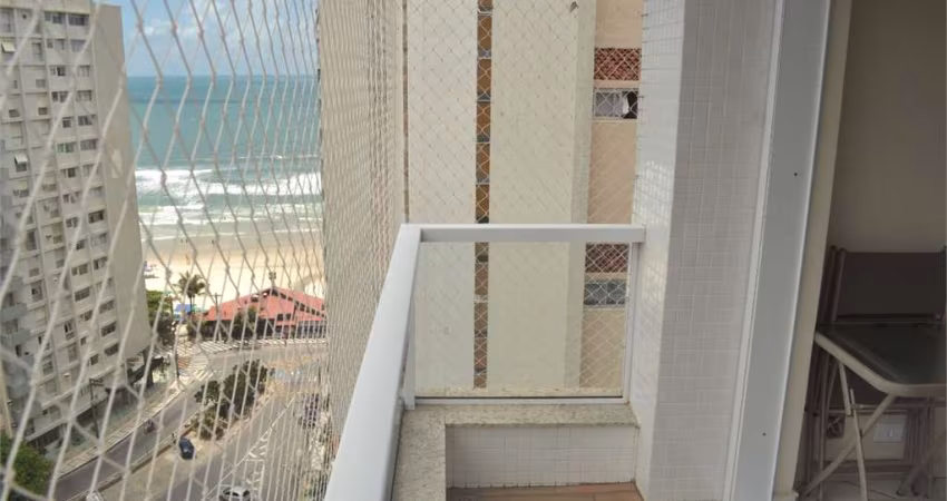 110 m² 3 dorm + dependencia suite, andar alto, vista para o mar, 1 vaga, predio com serviço de praia
