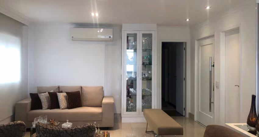 Apartamento  com 170m2, 3 suítes, lavabo,  varanda gourmet integrado a cozinha , e 4 vagas +deposito