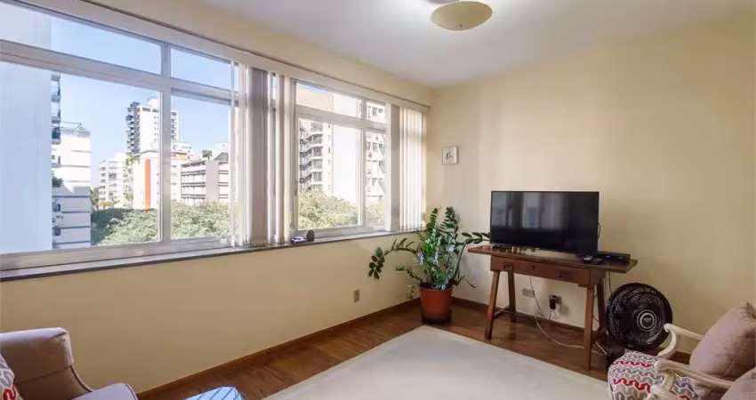 Higienópolis, próximo ao parque buenos aires, 125 m², 1 vaga demarcada, 2 quartos, dep. empr.