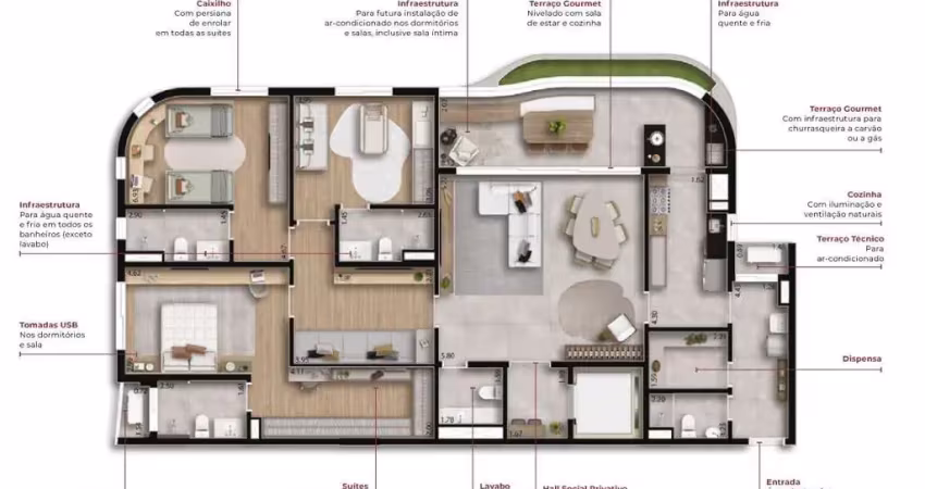 Apartamento com 4 quartos à venda no Alphaville, Barueri 