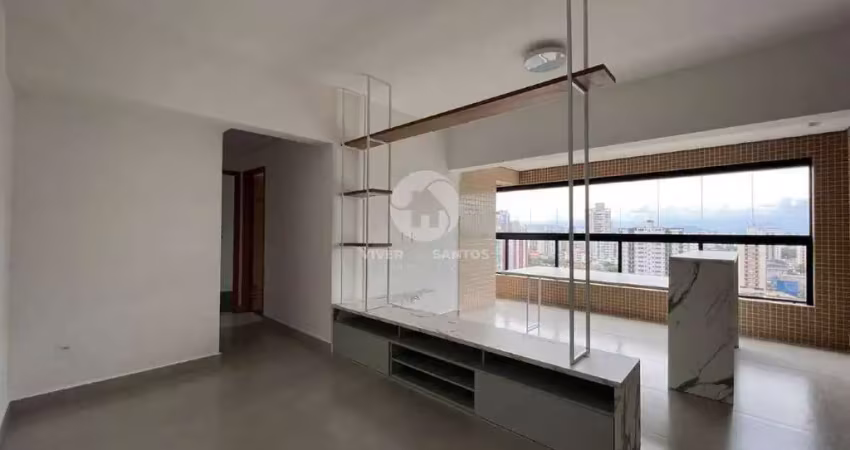 Apartamento à venda, 2 quartos, 1 suíte, 1 vaga, ponta da praia em santos
