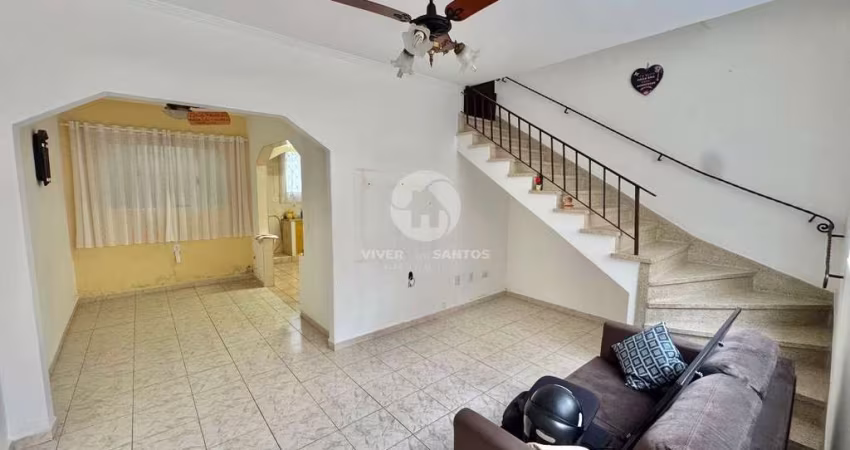 Sobrado com 2 dormitórios à venda, 72 m² por R$ 540.000,00 - Macuco - Santos/SP