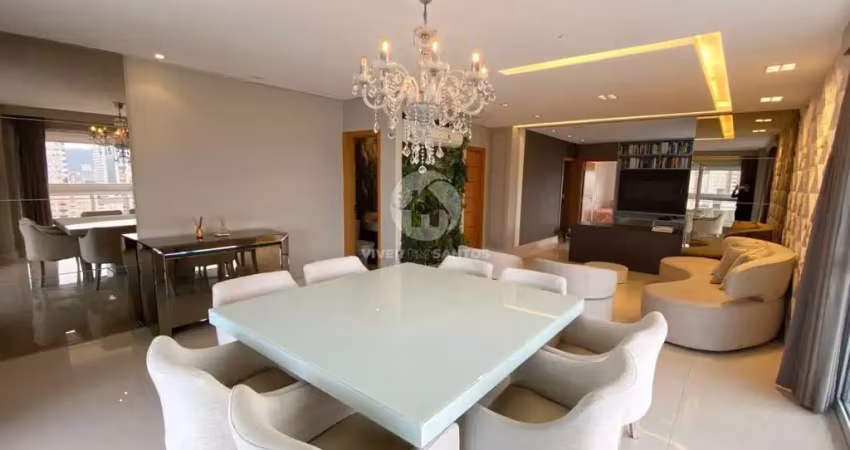 Apartamento com 3 dormitórios à venda, 221 m² por r$ 3.150.000,00 - gonzaga - santos/sp