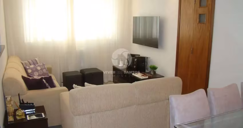 Apartamento com 2 dormitórios à venda, 66 m² por r$ 499.000,00 - embaré - santos/sp