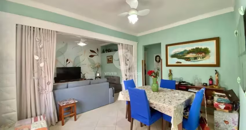 Apartamento de frente com 2 dormitórios à venda, 64 m² por r$ 425.000,00 - aparecida - santos/sp