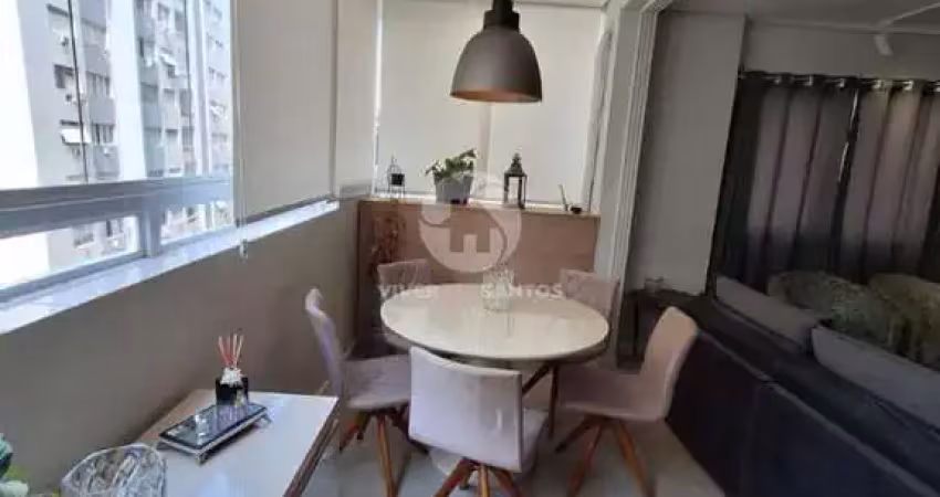 Apartamento à venda, 2 quartos, 1 suíte, 1 vaga, gonzaga - santos/sp