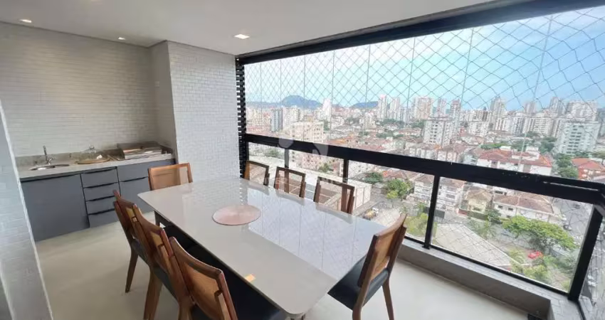 Apartamento com lazer completo e varanda gourmet - santos