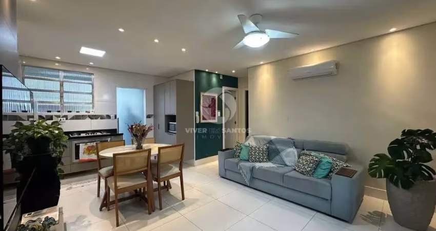 Apartamento à venda, 2 quartos, 1 vaga, macuco - santos/sp
